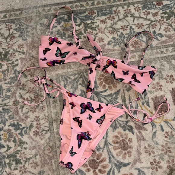 White fox Butterfly Swim Set - Picture 2 of 9